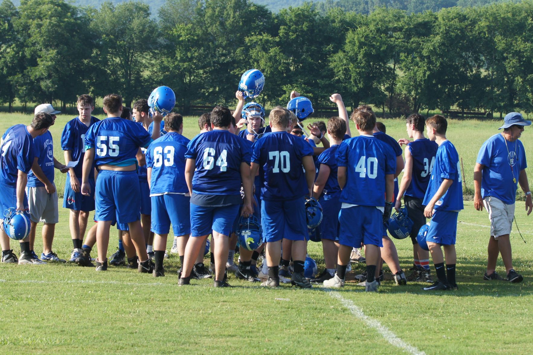 Hornets huddle
